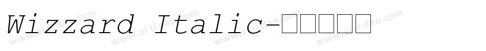 Wizzard Italic字体转换